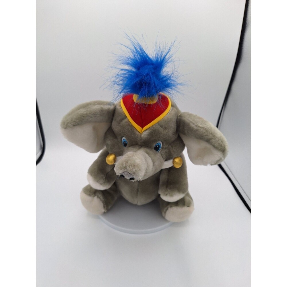Vintage  15 inch tall‎ Stuffed Elephant. Still Soft Ruby the Circus Queen.